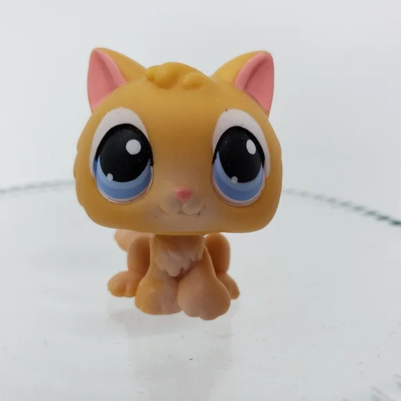 Toys Littlest Pet Shop Kitten Light Brown Blue Eyes Lps Toy
